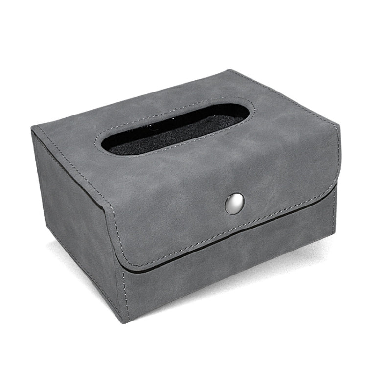 2 PCS Car Hanging Type Tissue Box Sheepskin Leather Facial Tissue Case — view 9