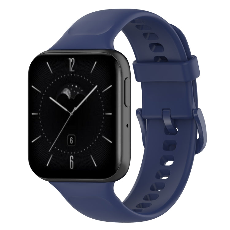 Solid Color Soft Silicone Watch Band — Black