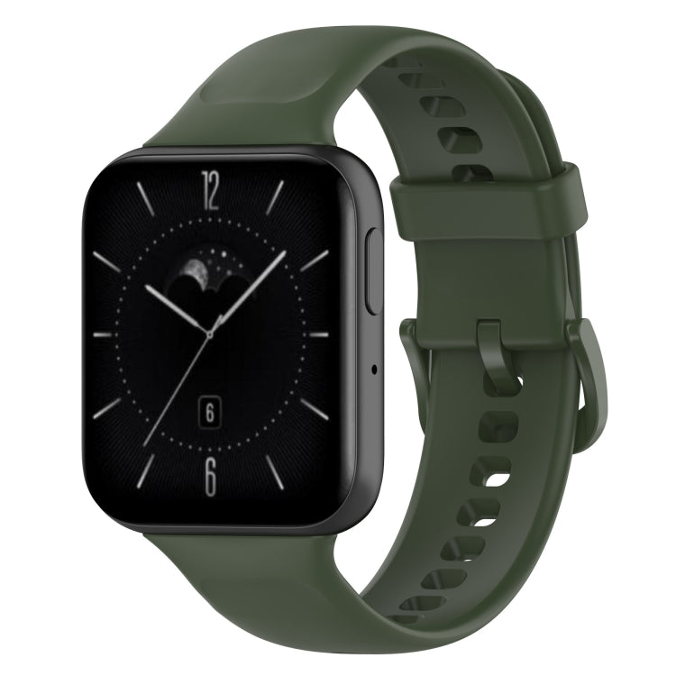 Solid Color Soft Silicone Watch Band — Creamy White