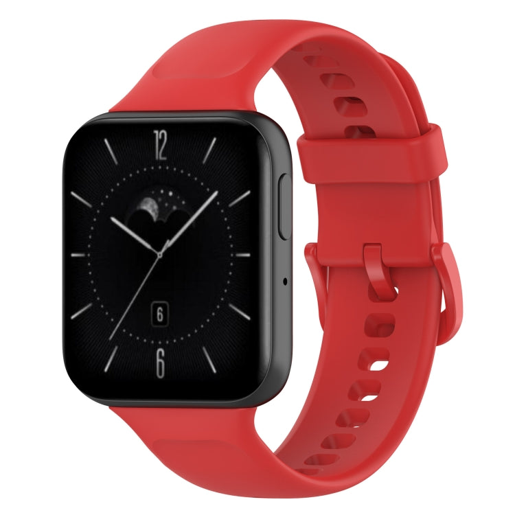 Solid Color Soft Silicone Watch Band — Yellow