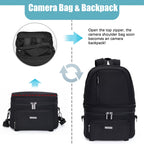 CADeN D30 Detachable Dual Uses Professional SLR Camera Backpack Shockproof Bags — view 2