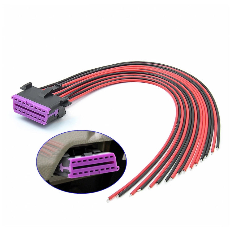 30cm 16Pin Fixed Terminal Extension Cable — Female Plug for KIA