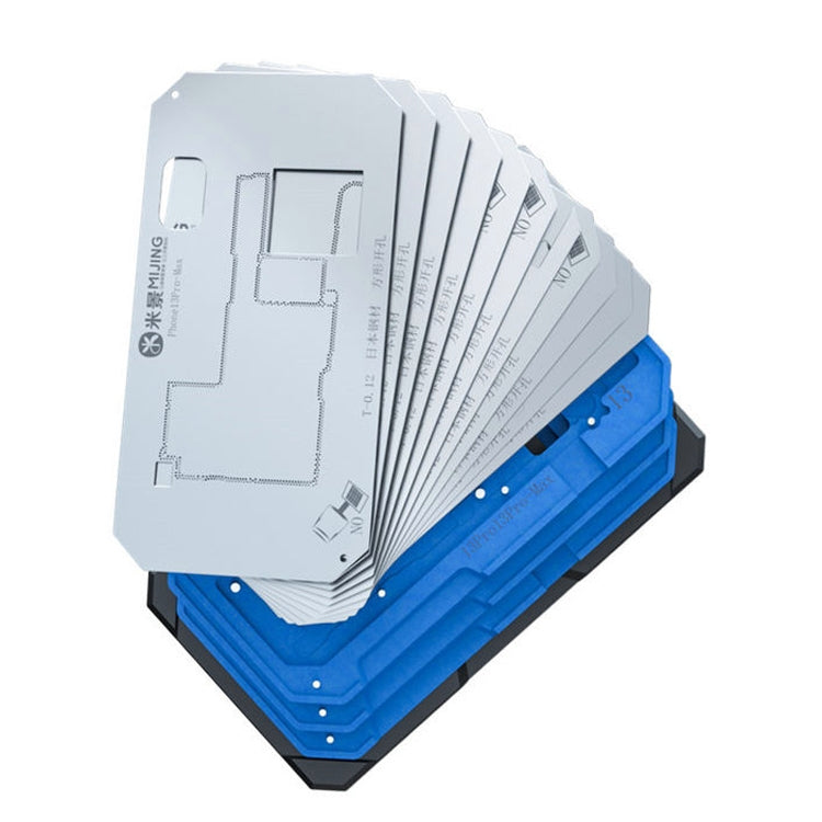 For iPhone X-13 Pro Max 14 in 1 Middle Layer Motherboard Reballing Soldering Platform, MiJing Z20 Pro