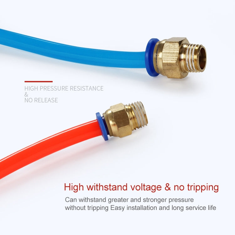 PC6-04 LAIZE 2pcs PC Male Thread Straight Pneumatic Quick Fitting Connector — PC4-M5 (10pcs)