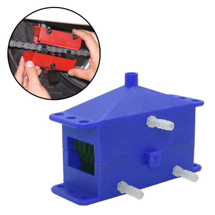 Motorcycle Chain Cleaning Kit — Blue