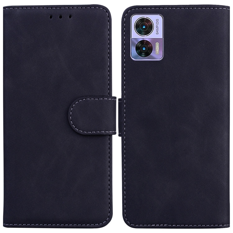 Skin Feel Pure Color Flip Leather Phone Case