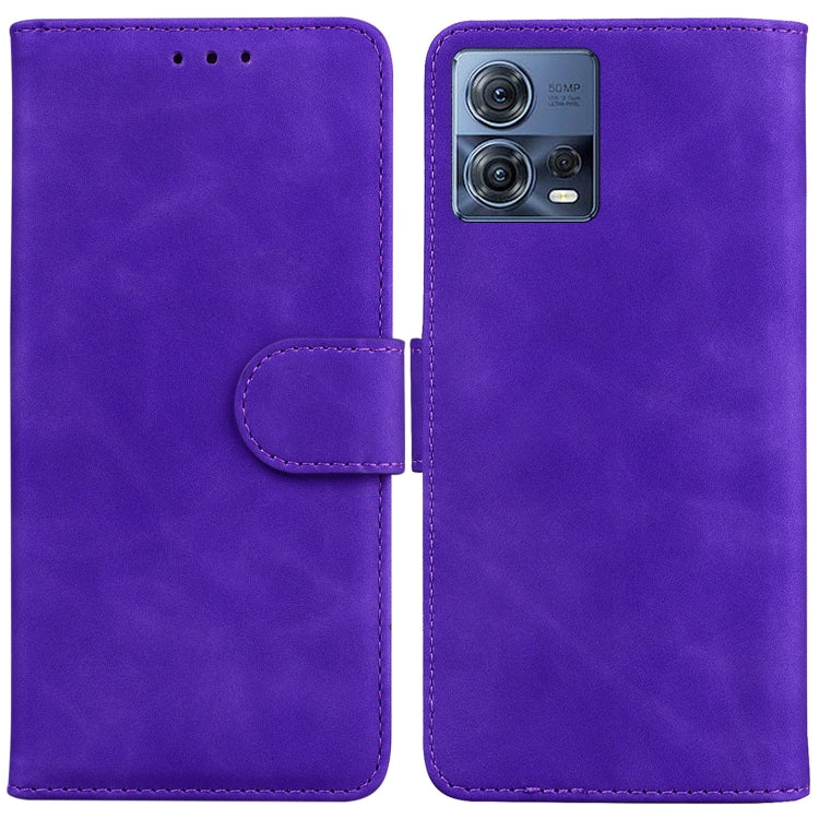 Skin Feel Pure Color Flip Leather Phone Case