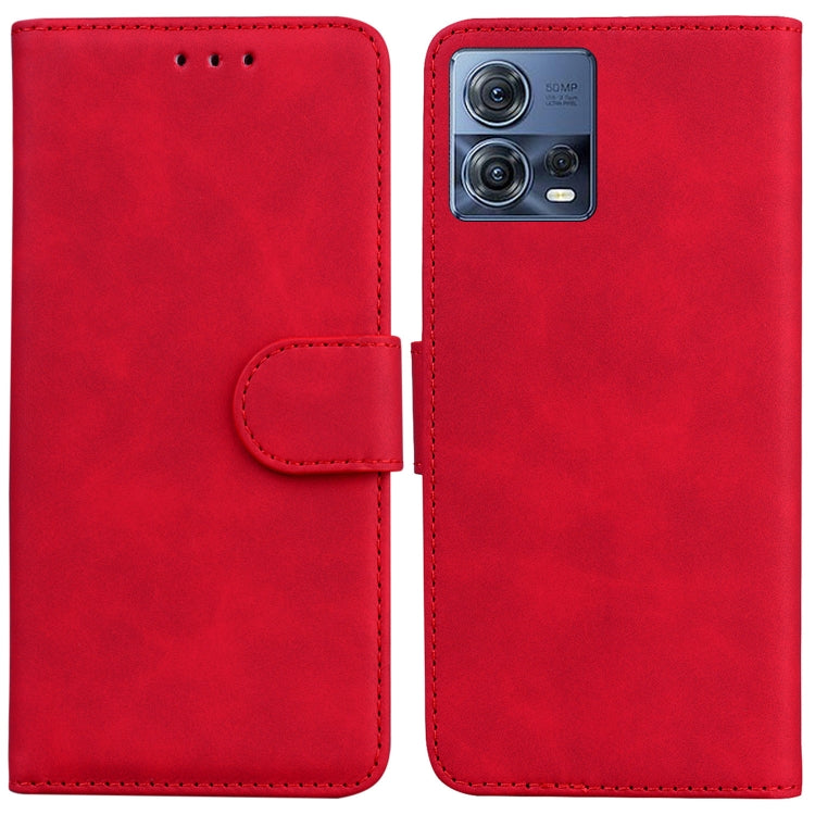 Skin Feel Pure Color Flip Leather Phone Case