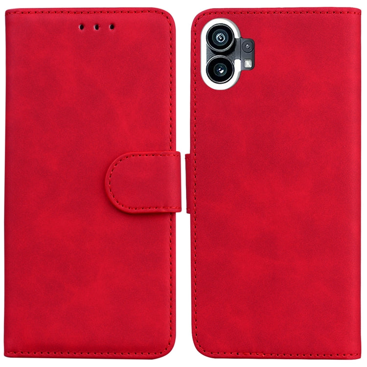 Skin Feel Pure Color Flip Leather Phone Case