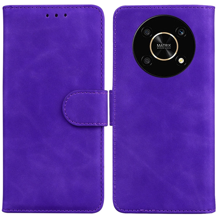 Skin Feel Pure Color Flip Leather Phone Case