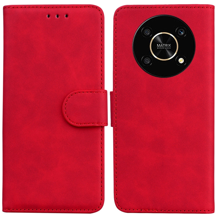Skin Feel Pure Color Flip Leather Phone Case