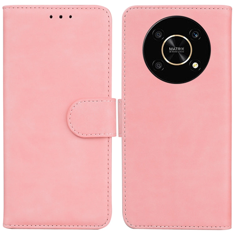 Skin Feel Pure Color Flip Leather Phone Case