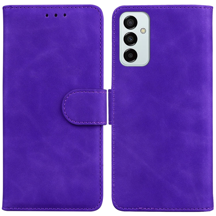 Skin Feel Pure Color Flip Leather Phone Case