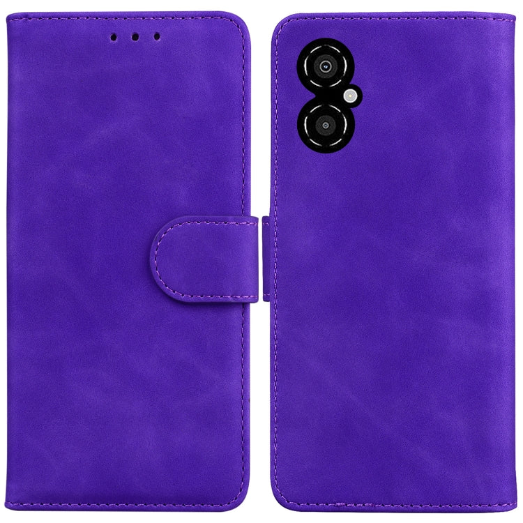 Skin Feel Pure Color Flip Leather Phone Case