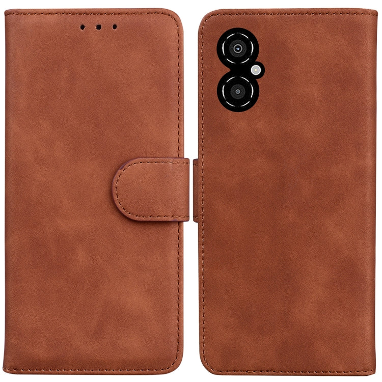 Skin Feel Pure Color Flip Leather Phone Case