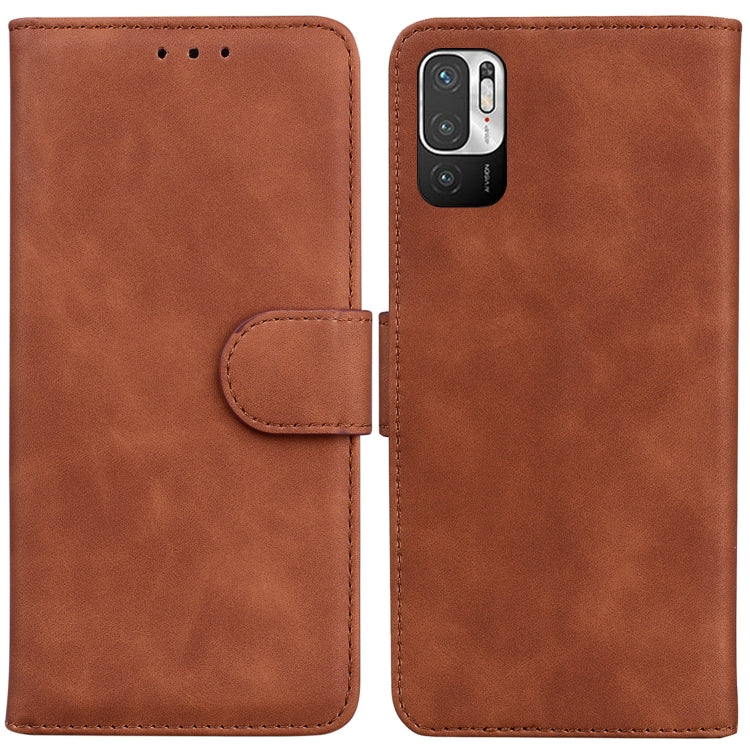 Skin Feel Pure Color Flip Leather Phone Case