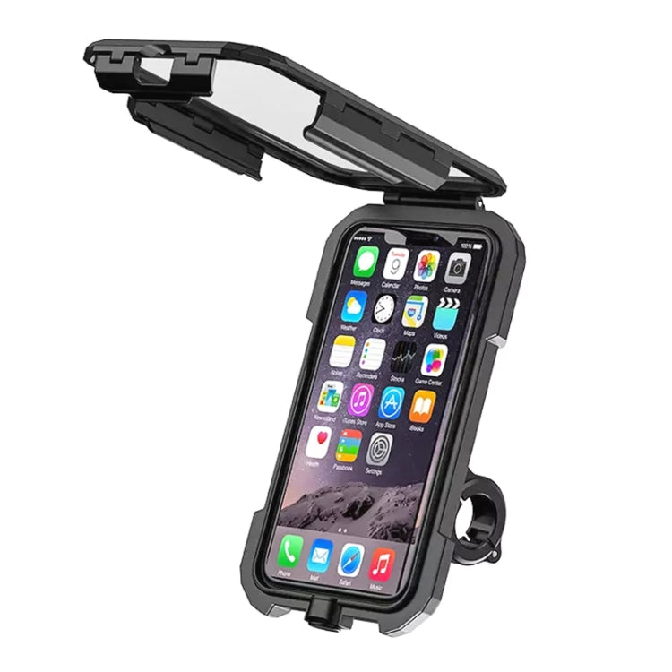 Motorcycle / Bicycle Handlebar Wireless Charging Waterproof Box Mobile Phone Holder