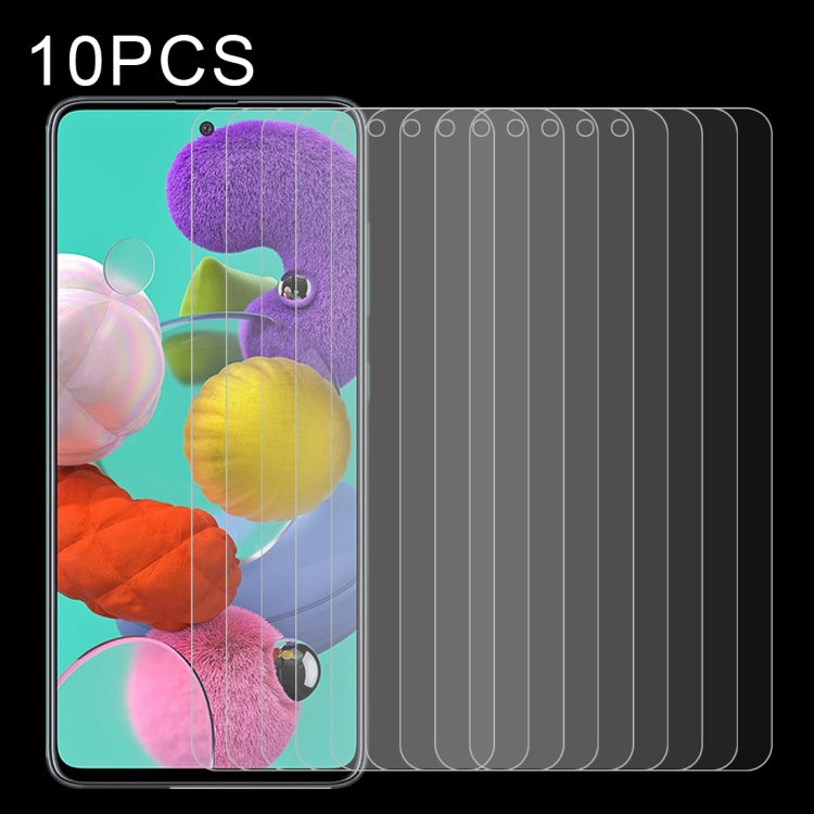 10 PCS 0.26mm 9H Surface Hardness 2.5D Explosion-proof Tempered Glass Non-full Screen Film For Samsumg Galaxy F55 / M55 / M54 / A71 / F54 — For Vivo V17 (10 PCS)