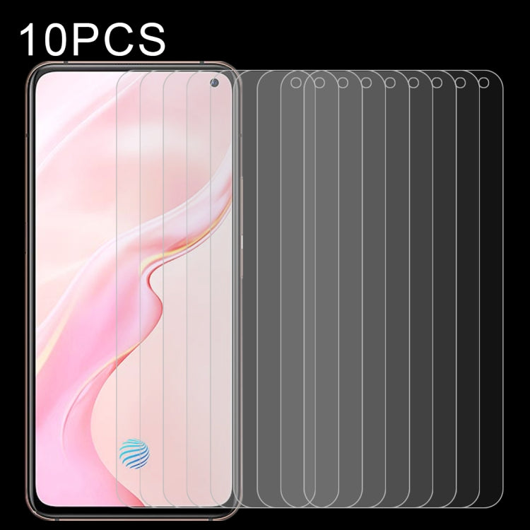 10 PCS 0.26mm 9H Surface Hardness 2.5D Explosion-proof Tempered Glass Non-full Screen Film For Samsumg Galaxy F55 / M55 / M54 / A71 / F54 — For Vivo IQOO 3 (10 PCS)