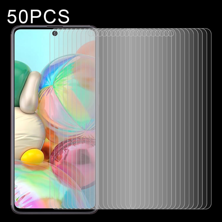 50 PCS 0.26mm 9H Surface Hardness 2.5D Explosion-proof Tempered Glass Non-full Screen Film For Samsumg Galaxy F55 / M55 / M54 / A71 / F54 — For Vivo V17 (50 PCS)