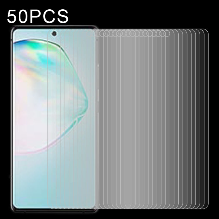 50 PCS 0.26mm 9H Surface Hardness 2.5D Explosion-proof Tempered Glass Non-full Screen Film For Samsumg Galaxy F55 / M55 / M54 / A71 / F54 — For Vivo Y19 (50 PCS)