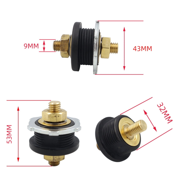 Car Battery Charger Studs Battery Terminal Connectors, 1 Pair
