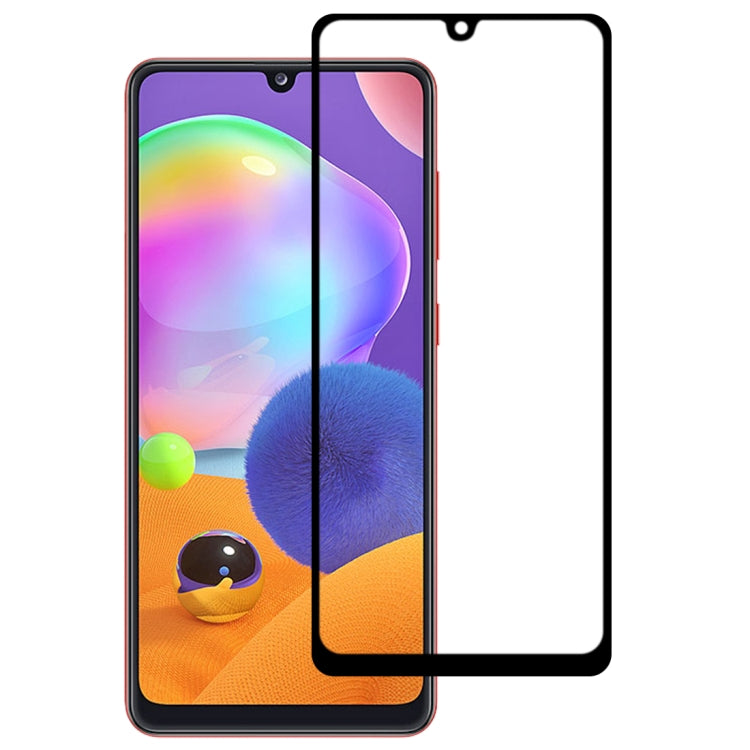 9H Surface Hardness 2.5D Full Glue Full Screen Tempered Glass Film — For Galaxy A81