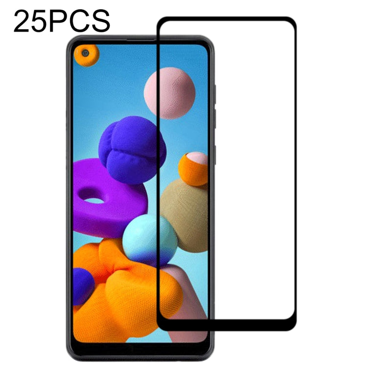 25 PCS 9H Surface Hardness 2.5D Full Glue Full Screen Tempered Glass Film — For Samsung Galaxy A71 5G/M54