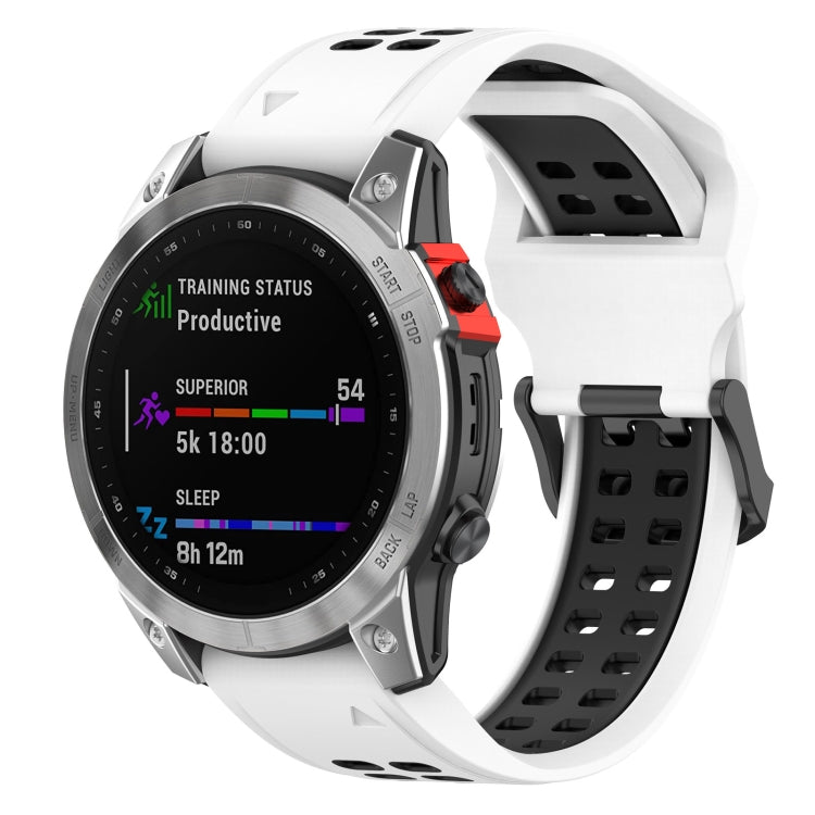 26mm Reverse Buckle Two-color Silicone Watch Band