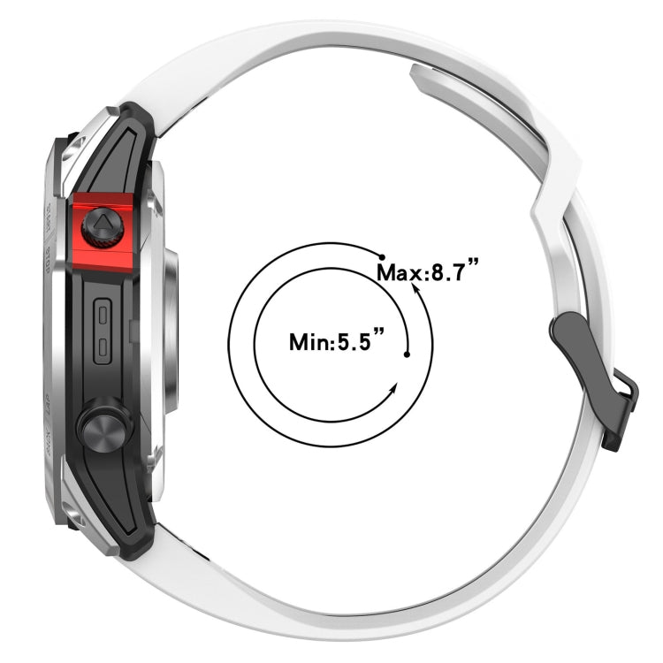 26mm Reverse Buckle Two-color Silicone Watch Band