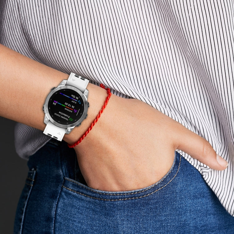 26mm Reverse Buckle Two-color Silicone Watch Band