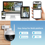 A18 8MP HD Wireless WiFi Smart Surveillance Camera, Specification:AU Plug