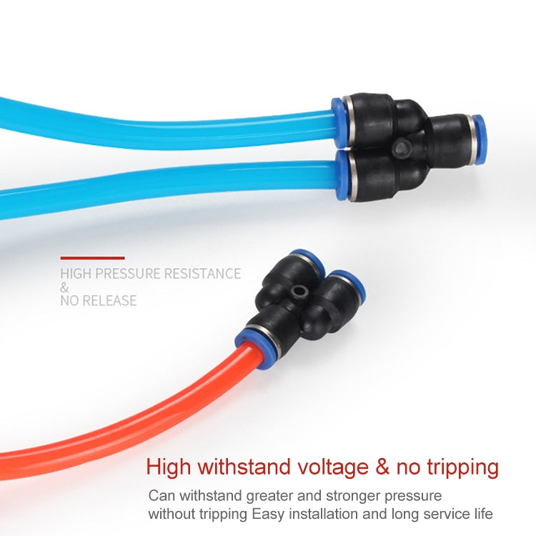 PY-14 LAIZE 2pcs Plastic Y-type Tee Reducing Pneumatic Quick Fitting Connector — PY-8 (10pcs)