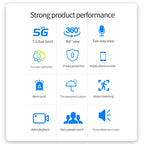 QX65 2MP HD IP66 Waterproof 5G Dual Band Wireless WiFi Camera, Specification:EU Plug