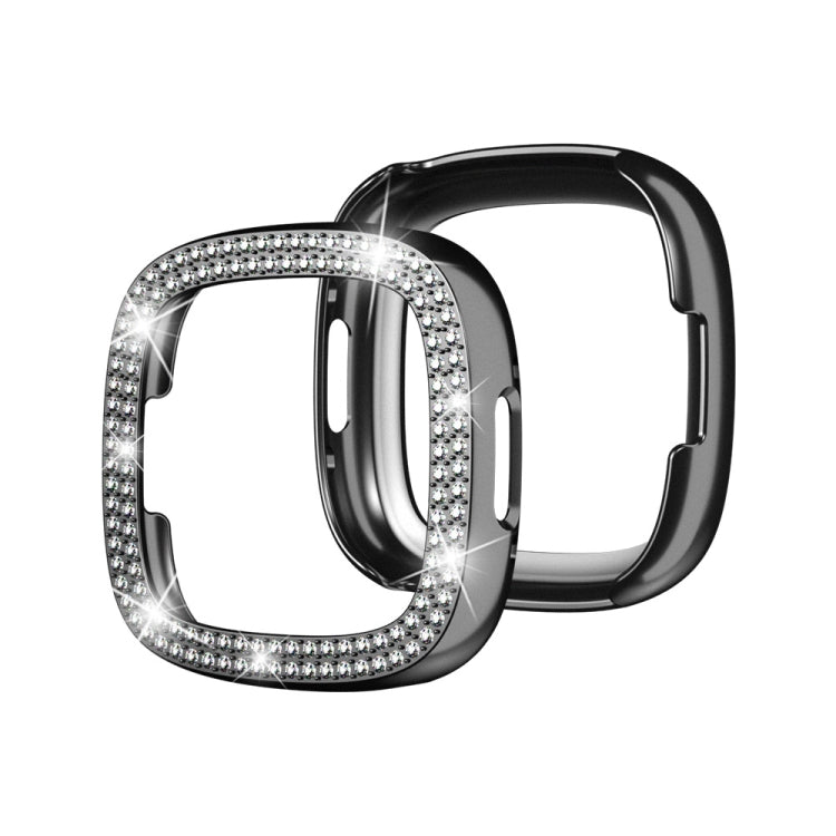 Double-Row Diamond Electroplating PC Watch Case