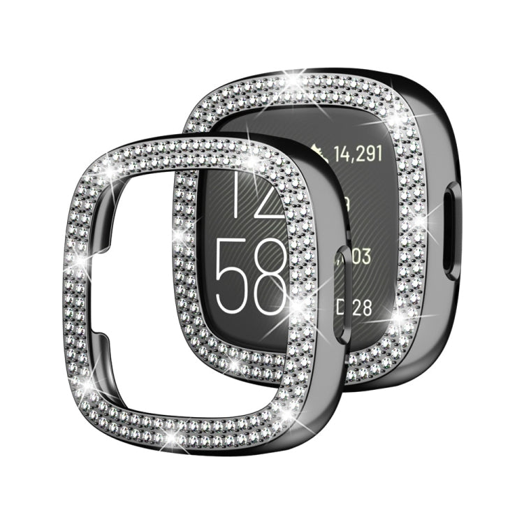 Double-Row Diamond Electroplating PC Watch Case