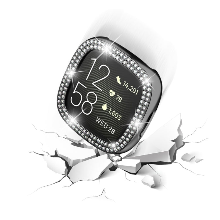 Double-Row Diamond Electroplating PC Watch Case