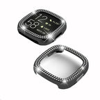 Double-Row Diamond Electroplating PC Watch Case