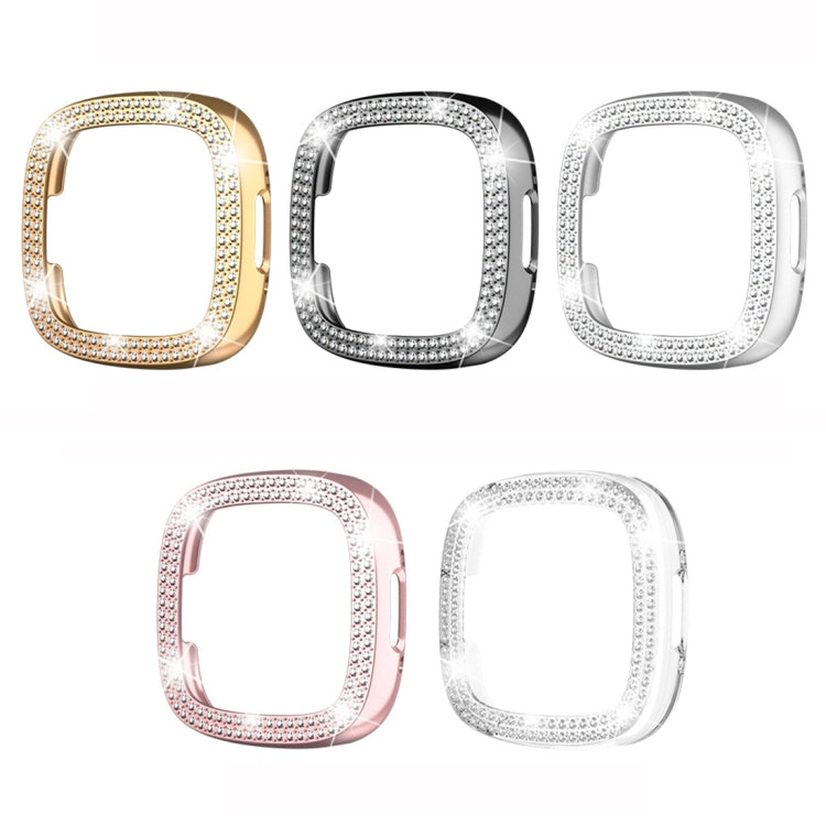 Double-Row Diamond Electroplating PC Watch Case