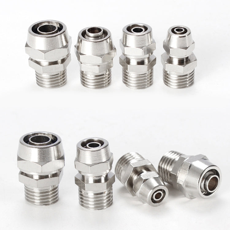 LAIZE Nickel Plated Copper Pneumatic Quick Fitting Connector — PC14-02