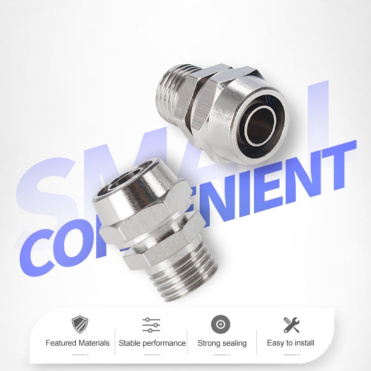 LAIZE Nickel Plated Copper Pneumatic Quick Fitting Connector — PC16-02