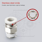 LAIZE PC Straight Pneumatic Quick Fitting Connector — PC6-01 (10pcs)