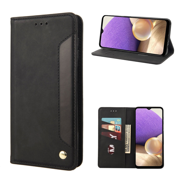 Skin Feel Splicing Leather Phone Case