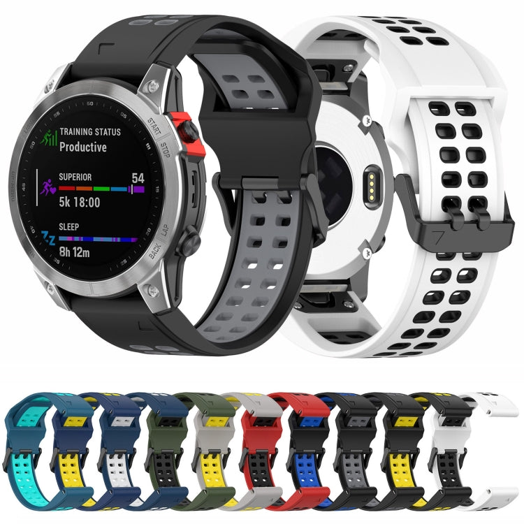 Quick Release Double Row Silicone Watch Band