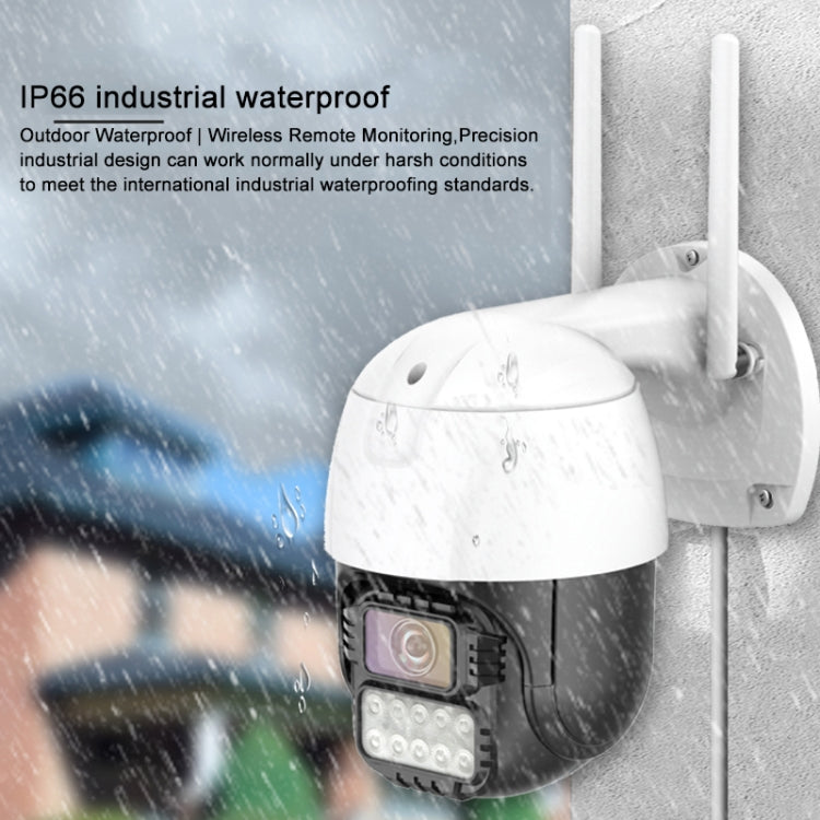 QX67 3MP Humanoid Recognition AI Alarm WiFi Dome IP Camera, US Plug