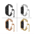 Bead Steel Chain Metal Watch Band