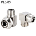 LAIZE Nickel Plated Copper Trachea Quick Fitting Lock Female Connector
