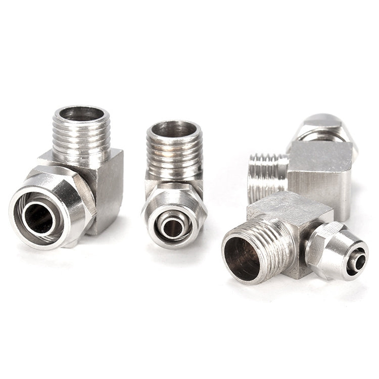 LAIZE Nickel Plated Copper Trachea Quick Fitting Lock Female Connector