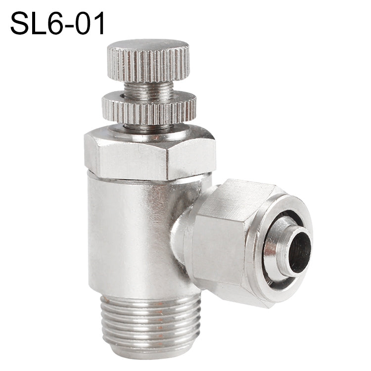 LAIZE Nickel Plated Copper Trachea Quick Fitting Throttle Valve Lock Female Connector