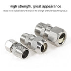 LAIZE Nickel Plated Copper Reducer Straight Pneumatic Quick Fitting Connector — view 3